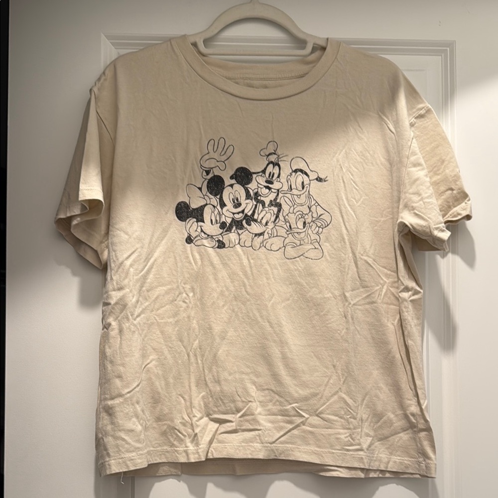 Gap x Disney |Cream Cartoon Graphic Short Sleeve Tee